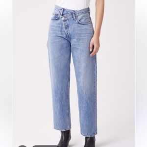 Agolde Criss-Cross Jeans in Eternal